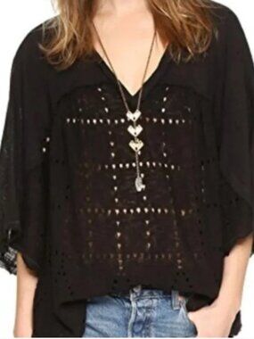 Free People Summer Lovin linen blend top